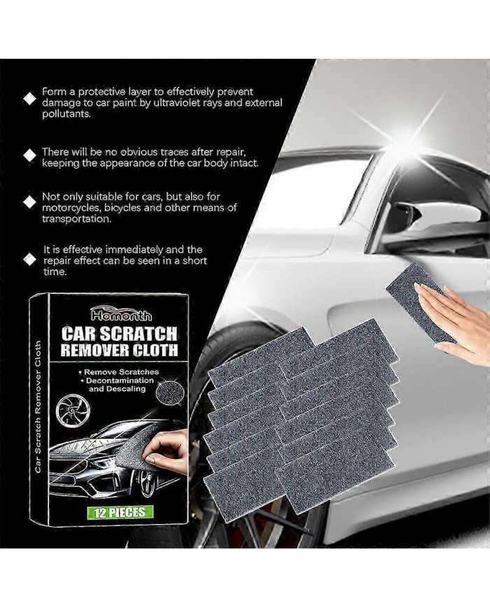 12pcs Nano Sparkle Cloth pour les rayures de voiture Nano Magic Cloth Scratch Remover