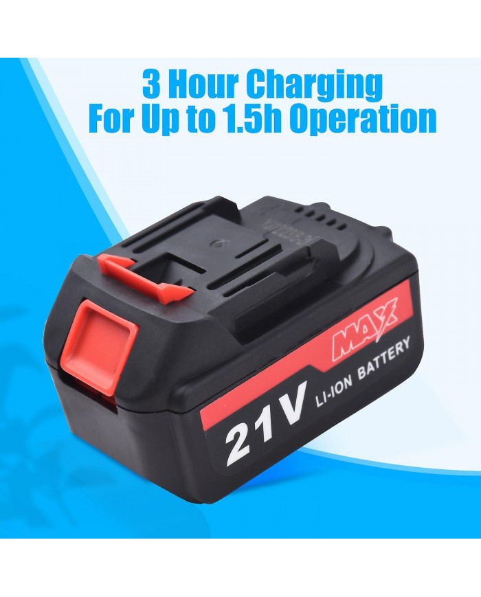 Souffleur de feuilles sans fil 21V Souffleur de feuilles alimenté par batterie pour l’entretien de la pelouse avec [...]