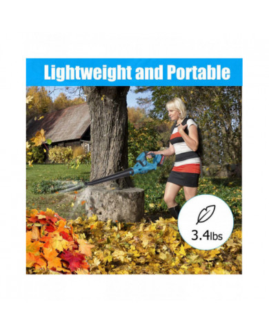 Souffleur de feuilles sans fil 21V Souffleur de feuilles alimenté par batterie pour l’entretien de la pelouse avec [...]