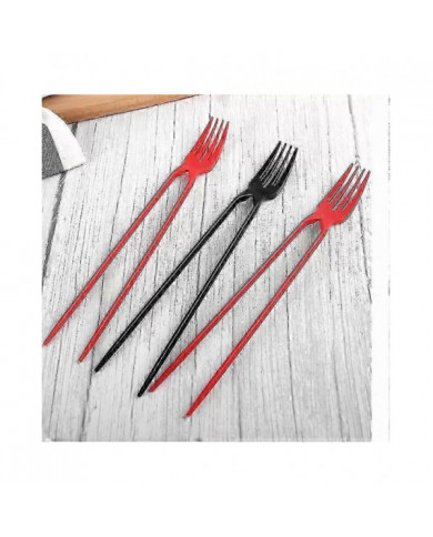 10pcs fourchette baguettes en un, Chork 24 Count Pack Fourchette Baguettes Combo