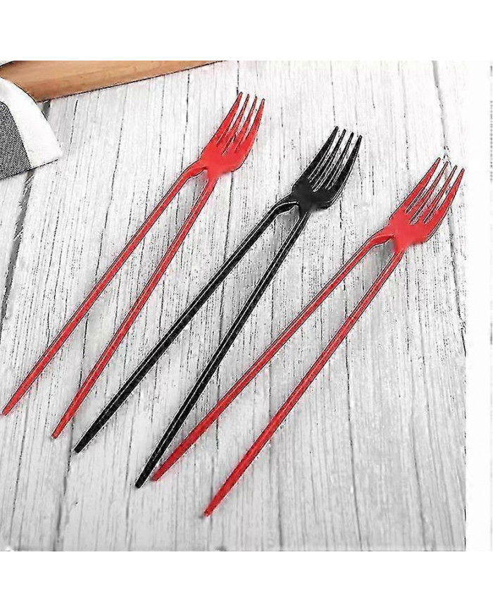 10pcs fourchette baguettes en un, Chork 24 Count Pack Fourchette Baguettes Combo
