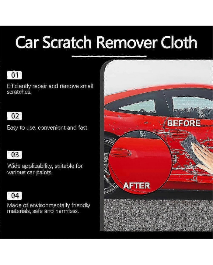 12pcs Nano Sparkle Cloth pour les rayures de voiture Nano Magic Cloth Scratch Remover