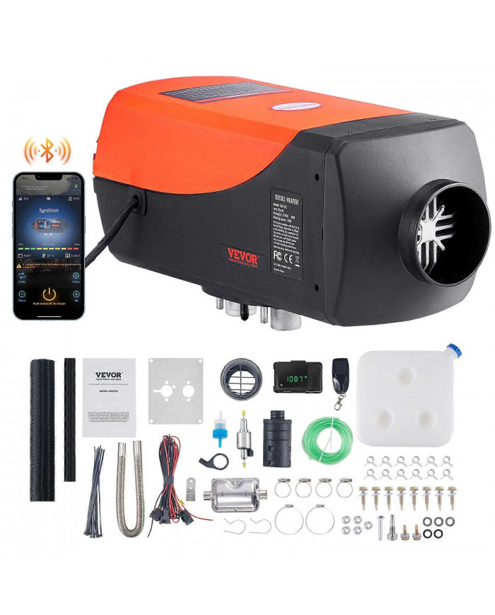 Bluetooth App Control Diesel Air Heater, 12V 8KW Diesel Heater Télécommande LCD RV Remorque Camper Van Bateau Et À [...]