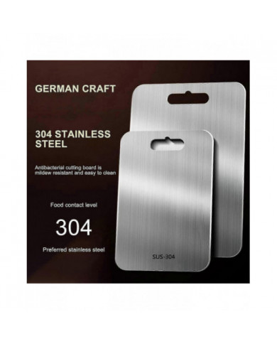 Planche à découper en titane - Planche à découper en acier inoxydable pour la cuisine 304 Planche à découper de [...]