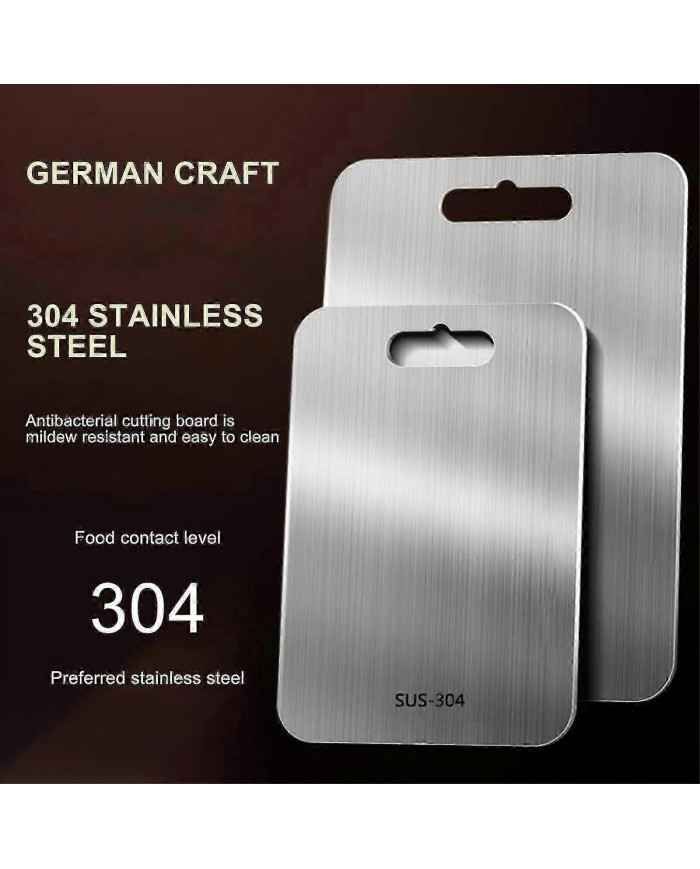 Planche à découper en titane - Planche à découper en acier inoxydable pour la cuisine 304 Planche à découper de [...]