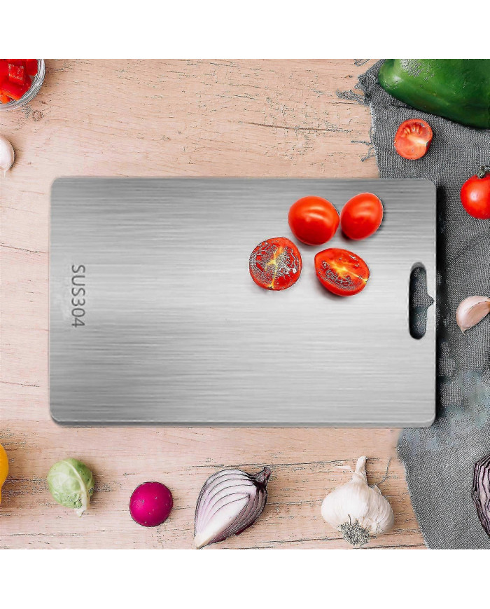 Planche à découper en titane - Planche à découper en acier inoxydable pour la cuisine 304 Planche à découper de [...]
