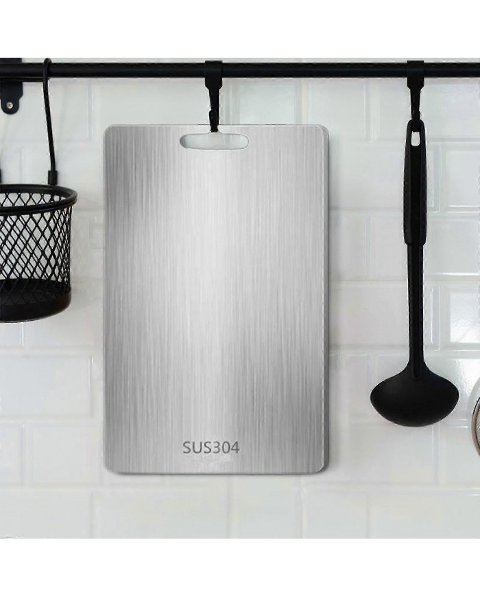 Planche à découper en titane - Planche à découper en acier inoxydable pour la cuisine 304 Planche à découper de [...]