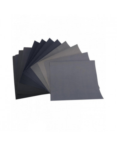 Grit 1500 2000 2500 3000 5000 7000 Papier de verre abrasif - Paquet de 12