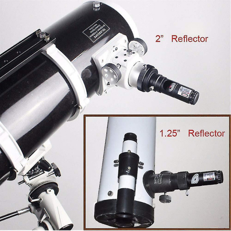 Telescope Laser Collimator 1.25inch, Bysameyee Calibrator With 2 Adapter For Newtonian Reflector Telescope Collimation