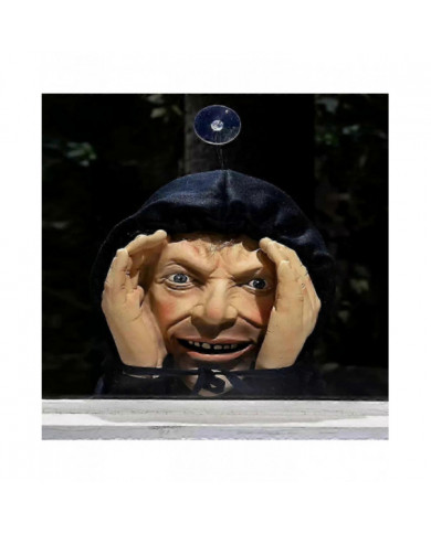 Scary Peeper Freak Halloween Décoration Clown Autocollants de fenêtre d’intérieur et d’extérieur