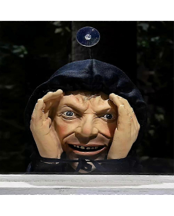 Scary Peeper Freak Halloween Décoration Clown Autocollants de fenêtre d’intérieur et d’extérieur