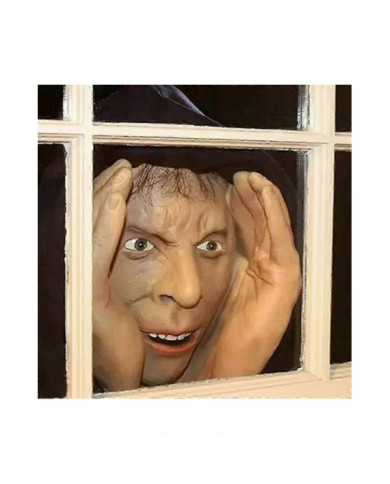 Scary Peeper Freak Halloween Décoration Clown Autocollants de fenêtre d’intérieur et d’extérieur