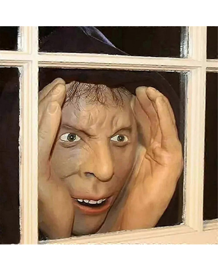 Scary Peeper Freak Halloween Décoration Clown Autocollants de fenêtre d’intérieur et d’extérieur