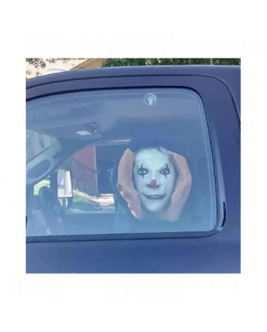 Scary Peeper Freak Halloween Décoration Clown Autocollants de fenêtre d’intérieur et d’extérieur