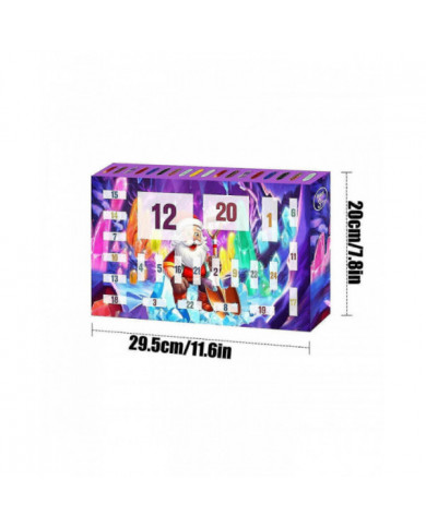 Calendrier de l’Avent 2024 Cadeaux 24 jours Cristaux Pierres Kit avec cristal Collier Porte Loupe Sac de rangement