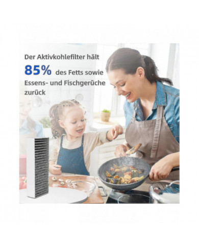 2024 4pcs Filtres à charbon actif pour hotte aspirante Siemens Hz9vrcr0 17004796 / Bosch Hez9vrcr0 17004805 / Neff [...]