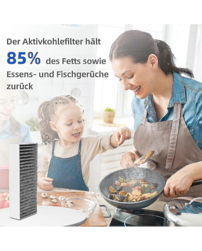 2024 4pcs Filtres à charbon actif pour hotte aspirante Siemens Hz9vrcr0 17004796 / Bosch Hez9vrcr0 17004805 / Neff [...]