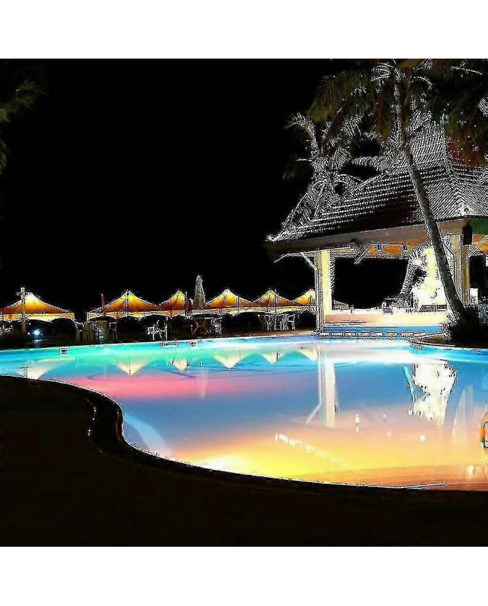 Éclairage de piscine Led, 18w Par56 Rgb Lumière de piscine. Spot sous-marin avec éclairage de piscine [...]