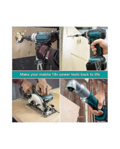 2pcs remplacement pour Makita batterie 18v compatible avec la batterie Makita 18v