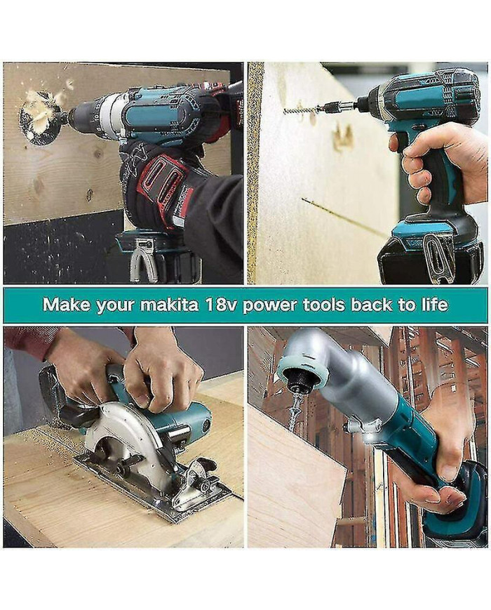 2pcs remplacement pour Makita batterie 18v compatible avec la batterie Makita 18v