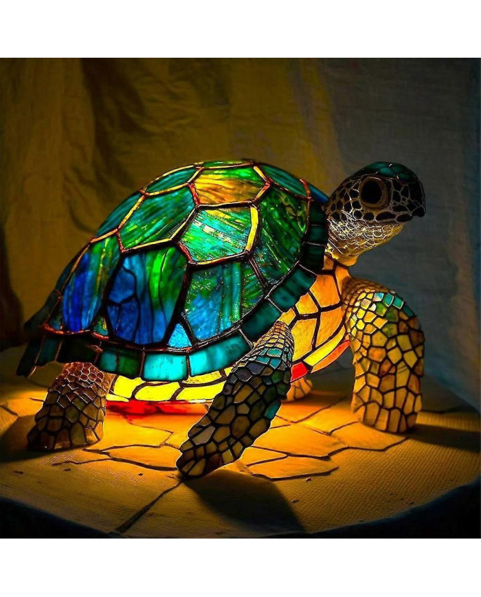 Animal Table lampe vitrail teinté veilleuse rétro lampes de bureau Home Decor