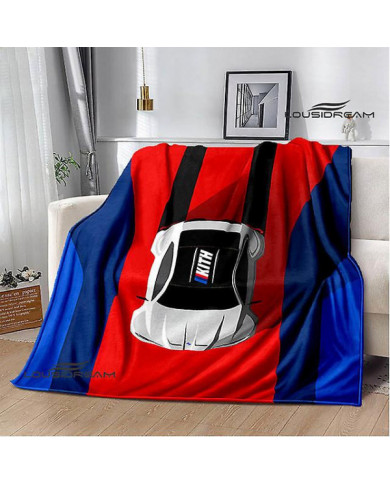 Logo de voiture de course Couverture imprimée Couvertures de pique-Couverture chaude Couverture douce et [...]
