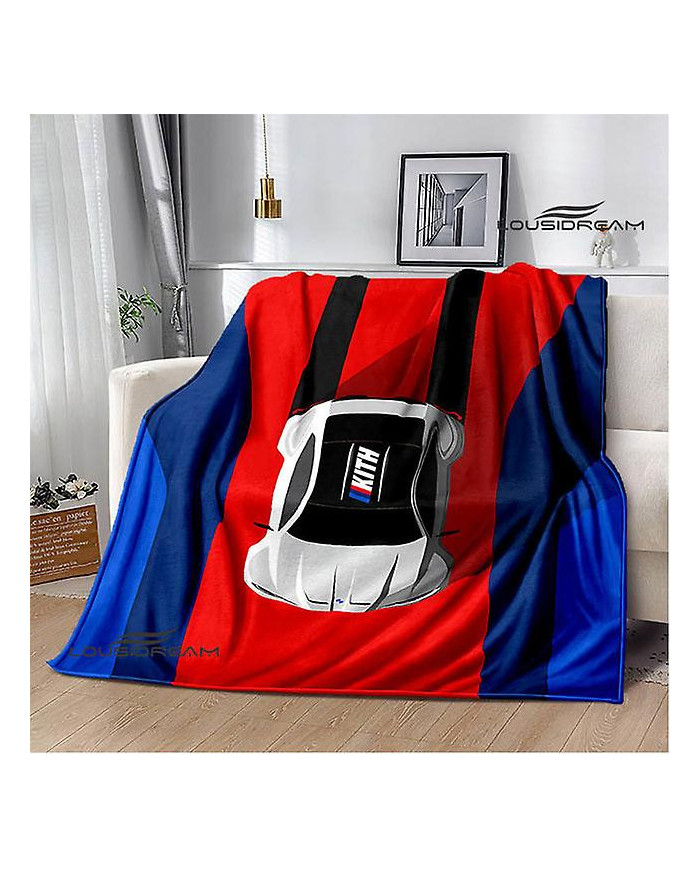 Logo de voiture de course Couverture imprimée Couvertures de pique-Couverture chaude Couverture douce et [...]