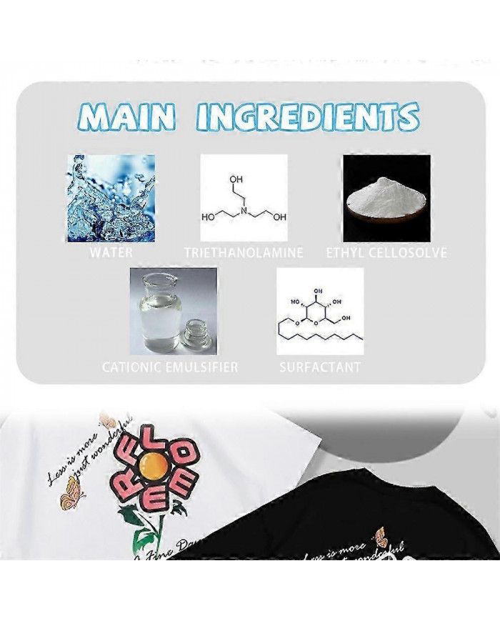 Dissolvant De Vinyle Thermocollant Dissolvant Rapide Dissolvant D’adhésif Pour Divers Matériaux Et Tissus Nouveau