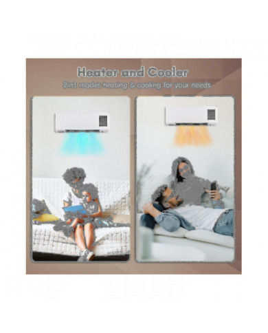 Chauffage portable et climatiseur Combo Bureau mural 2en1 Radiateur électrique Climatiseur pour le chauffage et la [...]