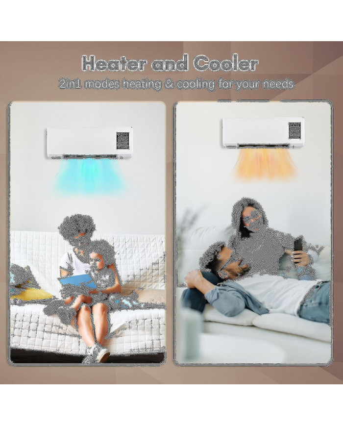 Chauffage portable et climatiseur Combo Bureau mural 2en1 Radiateur électrique Climatiseur pour le chauffage et la [...]