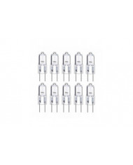 10pcs G6.35 Ampoules halogènes 2 broches 12v 35w, blanc chaud 2700k, pour lustres, lumières de piste, lumières de [...]