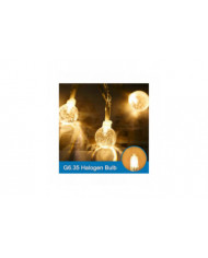 10pcs G6.35 Ampoules halogènes 2 broches 12v 35w, blanc chaud 2700k, pour lustres, lumières de piste, lumières de [...]