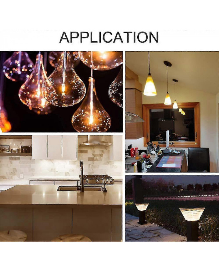 10pcs G6.35 Ampoules halogènes 2 broches 12v 35w, blanc chaud 2700k, pour lustres, lumières de piste, lumières de [...]