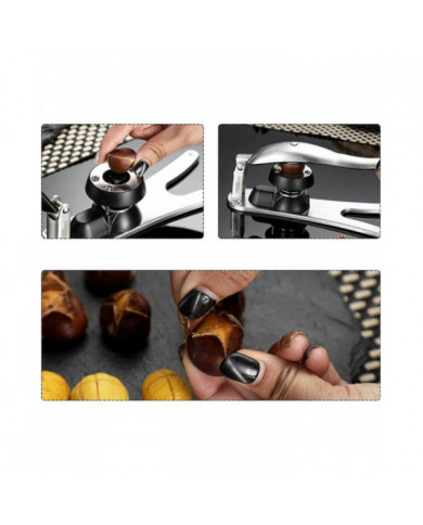 Ouvre-châtaigne Coupe-châtaigne Pinces à châtaignes en acier inoxydable Découseur rapide de pelure de châtaigne [...]