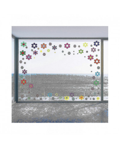 96 Pièces Voiture Fleurs Autocollants 60's Hippie Thème Party Stickers Multicolore Daisy Stickers Vinyle Retro [...]