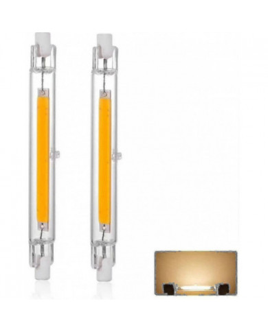 R7s Ampoule LED 118mm 30W Dimmable, Blanc chaud 3000k 3000LM, Linéaire Remplacer J118 300W Lampe Halogéne, 360 A