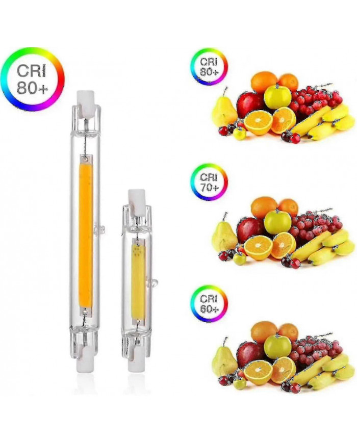 R7s Ampoule LED 118mm 30W Dimmable, Blanc chaud 3000k 3000LM, Linéaire Remplacer J118 300W Lampe Halogéne, 360 A