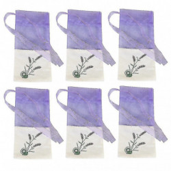 6 Pcs Lavender Scented Sachets Cotton Sachet Bags Lavender Pouch Bags Lavender Sachet