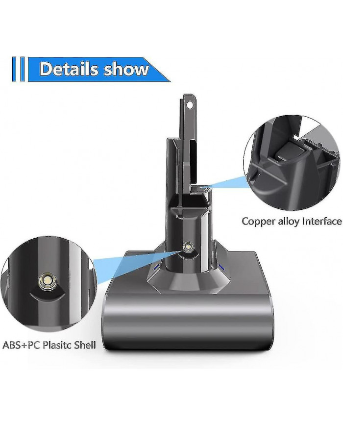 V7 Batterie 21.6V 4600mah Compatible V7 Animal V7 Hepa V7 Motorhead Pro V7 Trigger V7 Car