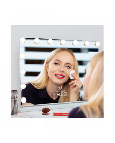 Bebetter Hollywood Mirror Usb Makeup Lights Éclairé 10 Ampoules 3 Modes d’éclairage Table Murale Cosm Uniquement Y [...]