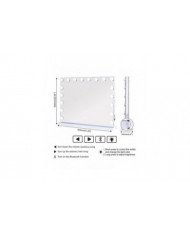 Bebetter Hollywood Mirror Usb Makeup Lights Éclairé 10 Ampoules 3 Modes d’éclairage Table Murale Cosm Uniquement Y [...]