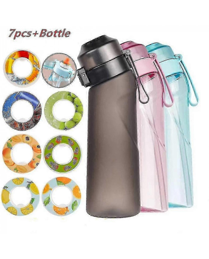 Bouteille d’eau aromatisée avec 7 dosettes de saveur Bouteille d’eau d’air givrée noire 650 ml Tasse d’eau pour [...]