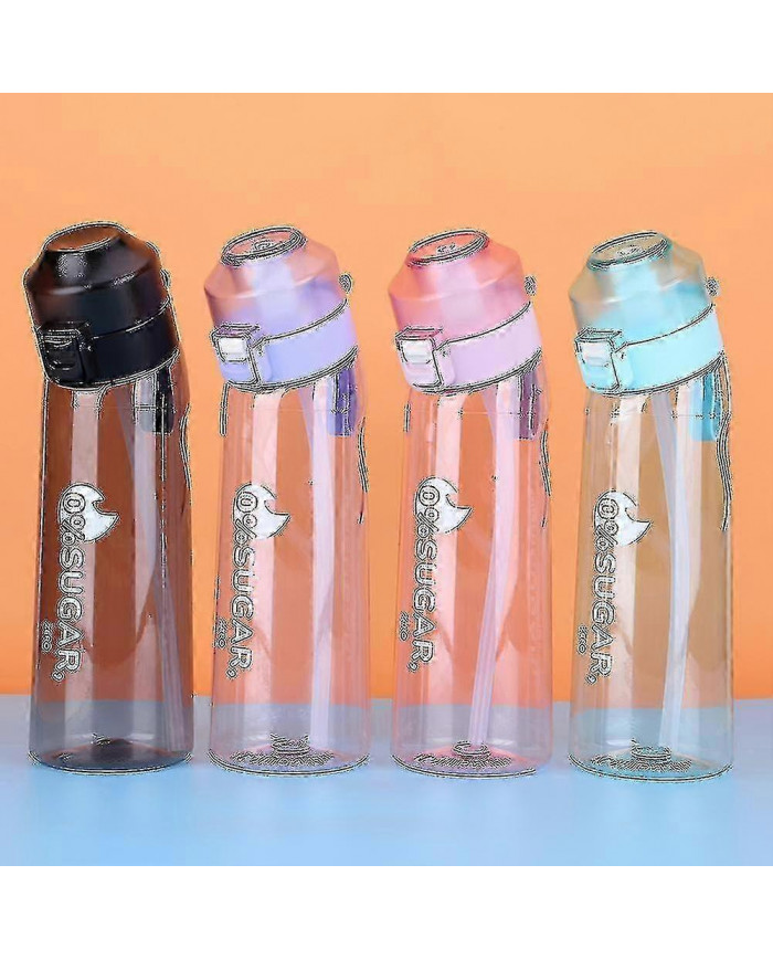 Bouteille d’eau aromatisée avec 7 dosettes de saveur Bouteille d’eau d’air givrée noire 650 ml Tasse d’eau pour [...]