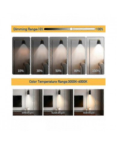 2pcs E27 Ampoule rechargeable 3 températures de couleur lampe de table avec minuterie à distance