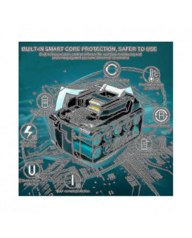 Pack de 2 pour batterie Makita 18v 6.0 Ah Lxt Li-ion Bl1850b Bl1830b Bl1860b Sans fil