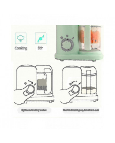 Machine à aliments pour bébés, robot culinaire à purée, cuisinier et mélangeur à vapeur, machine chauffante, [...]