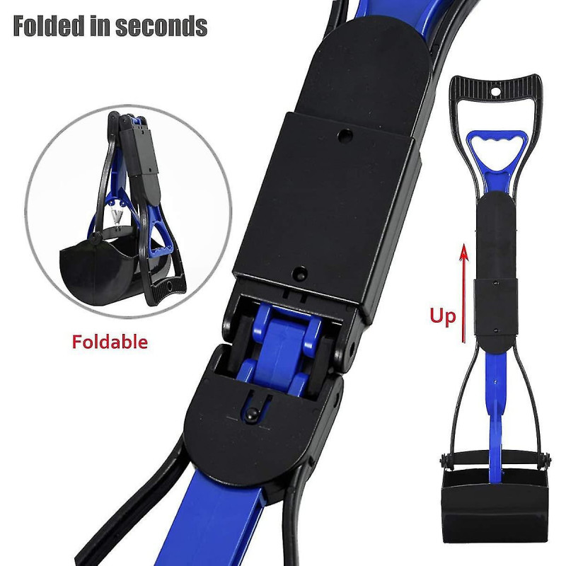 Foldable Dog Poop Long Handle Jaw Pet Pooper Scoopers For Large Small Medium Dogs, Ideal For Grass,gravel, Yards