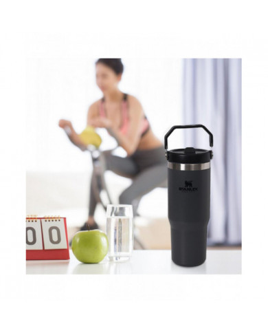 Gobelet de paille de 30 oz en acier inoxydable Tasse isolée sous vide Tasse thermique de grande capacité étanche pour