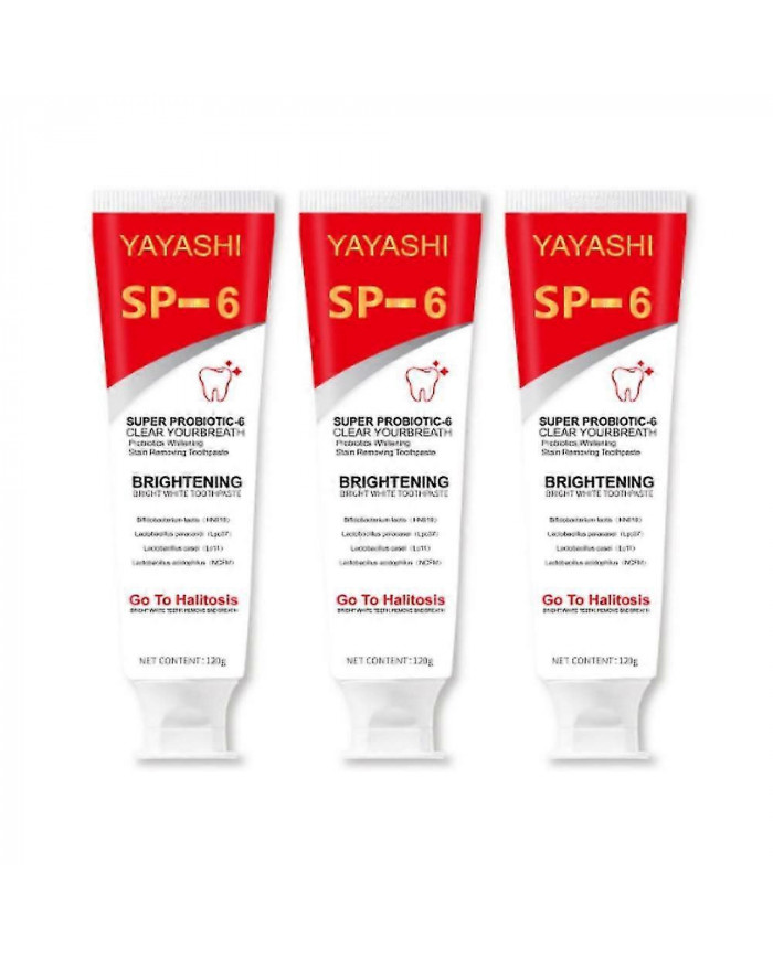 3pcs SP-6 Dentifrice Blanchissant Probiotique
