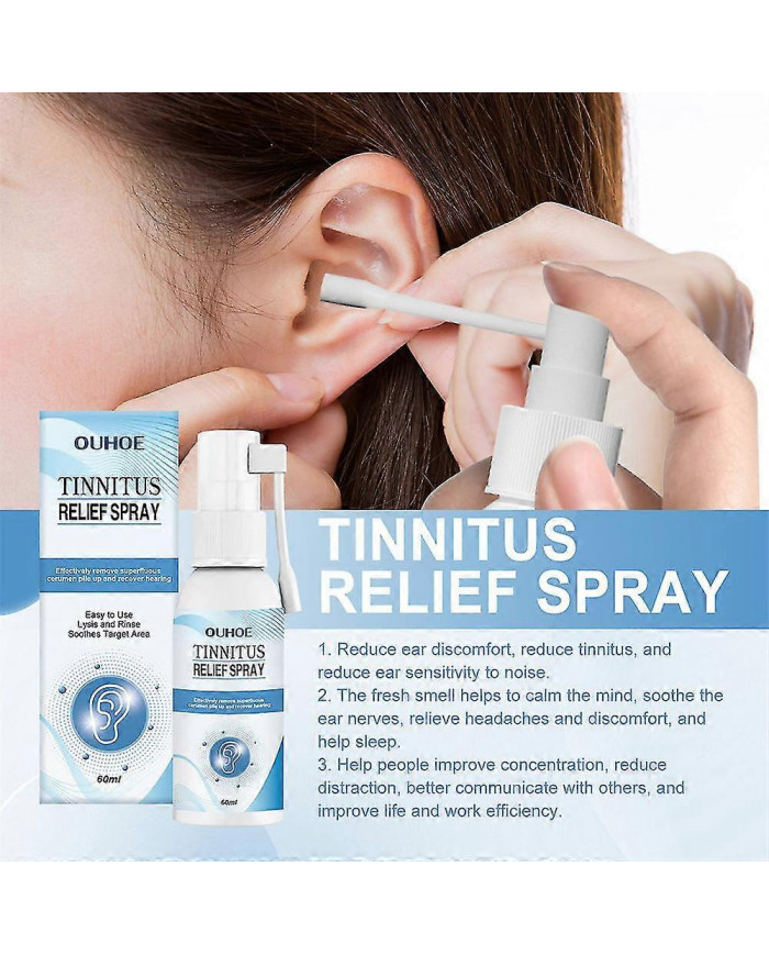 2x spray de soulagement des acouphènes, soulagement des acouphènes pour les oreilles bourdonnantes, soulagement [...]